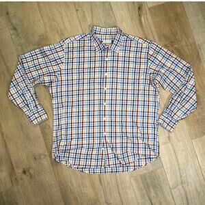 Peter Millar Cotton Button Down Mens Shirt Size XL
